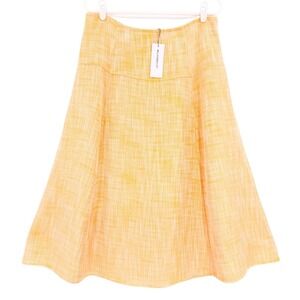 Liz Claiborne Womens Marigold Full Lined Zip Side A-Line Tweed Skirt Size 10 NWT